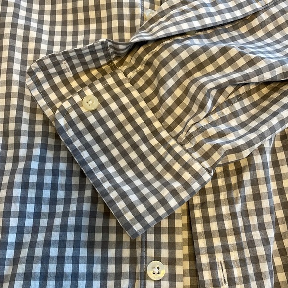 Vineyard Vines Classic Fit Shirt Mens L Gray Checkered - Picture 6 of 9